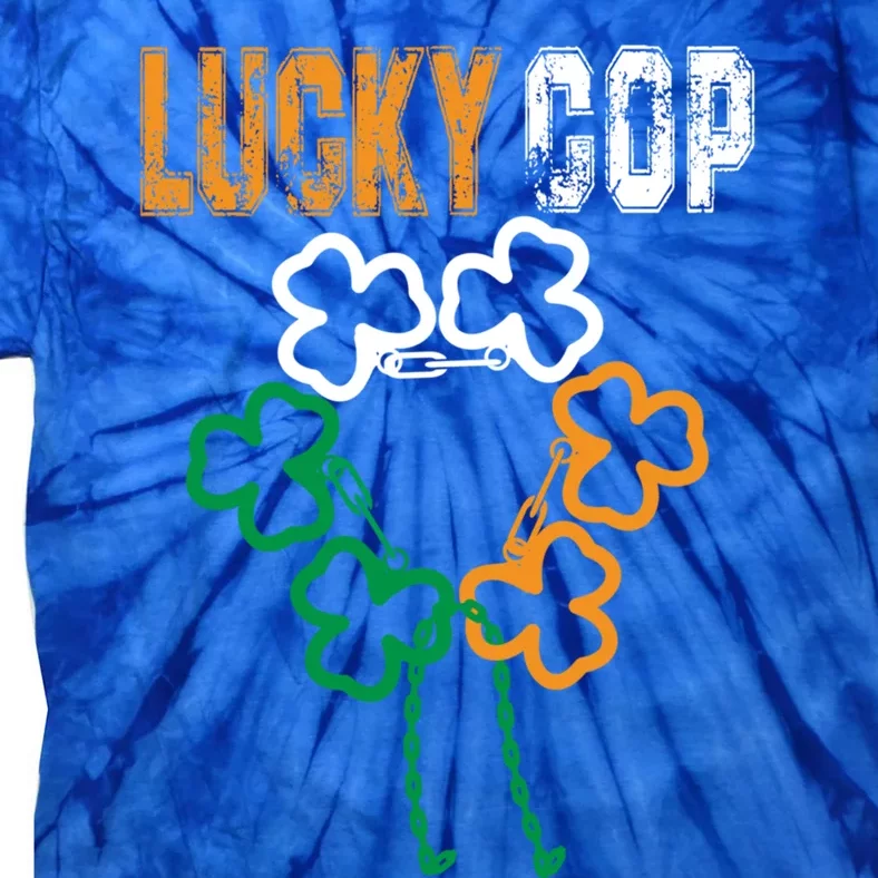 Lucky Cop Police Officer St Patricks Day Costume Gift Tie-Dye T-Shirt