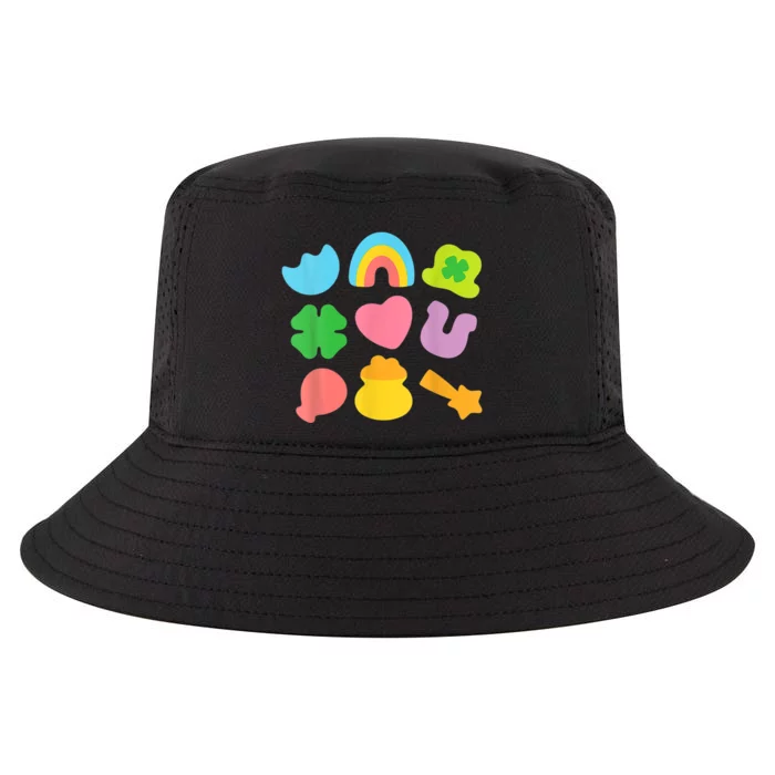 Lucky Charm Patricks Day Pot Of Gold Irish Shamrock Rainbow Cool Comfort Performance Bucket Hat