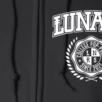 Lunars College Poppunk Since 2021 Full Zip Hoodie