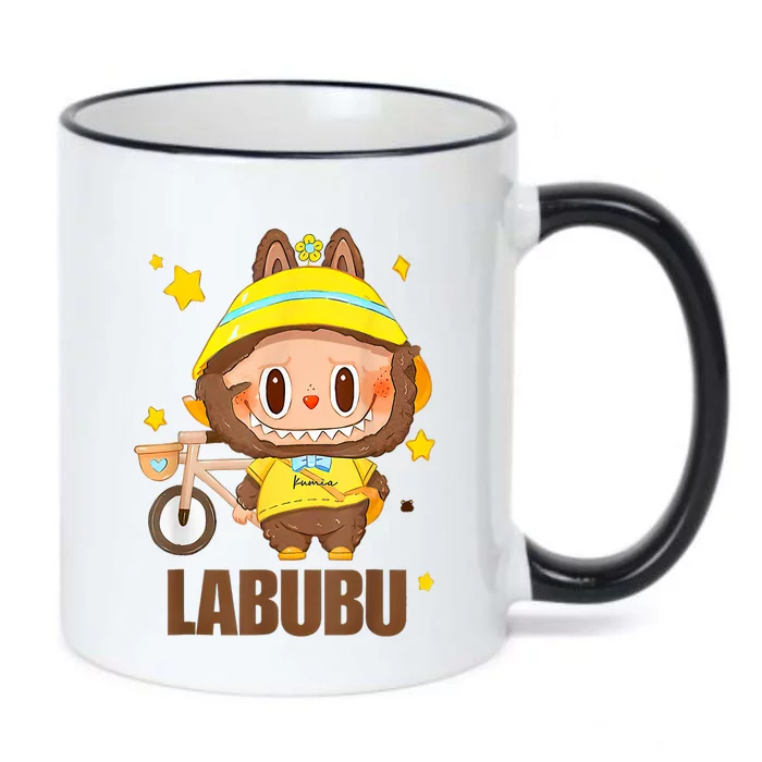 Labubu Classic Pose Labubu Lover Gift Black Color Changing Mug