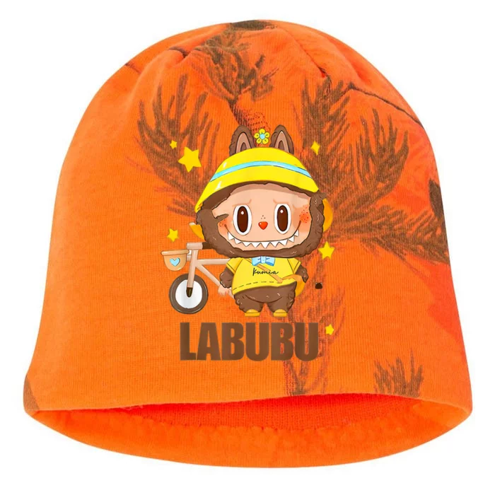 Labubu Classic Pose Labubu Lover Gift Kati - Camo Knit Beanie