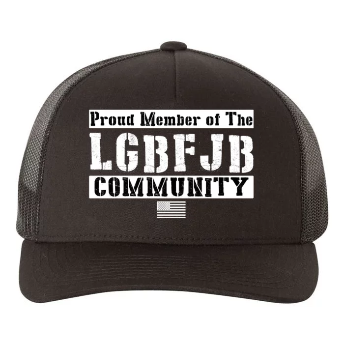 LGBFJB Community Proud Member USA Army Flag Yupoong Adult 5-Panel Trucker Hat