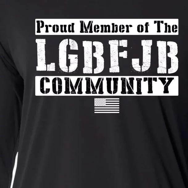 LGBFJB Community Proud Member USA Army Flag Cooling Performance Long Sleeve Crew