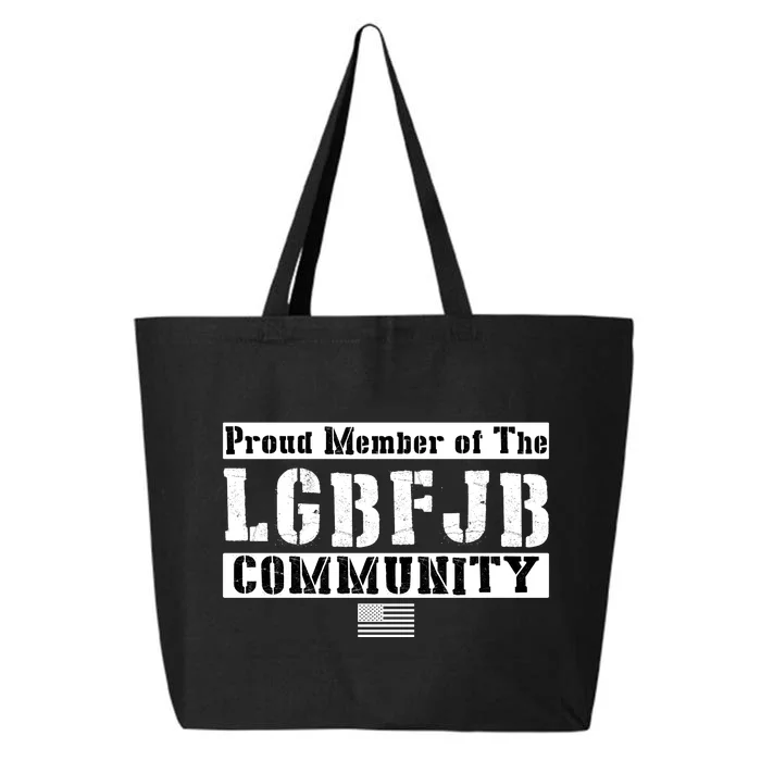 LGBFJB Community Proud Member USA Army Flag 25L Jumbo Tote