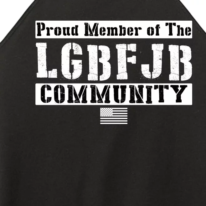 LGBFJB Community Proud Member USA Army Flag Women’s Perfect Tri Rocker Tank