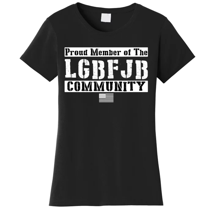 LGBFJB Community Proud Member USA Army Flag Women's T-Shirt