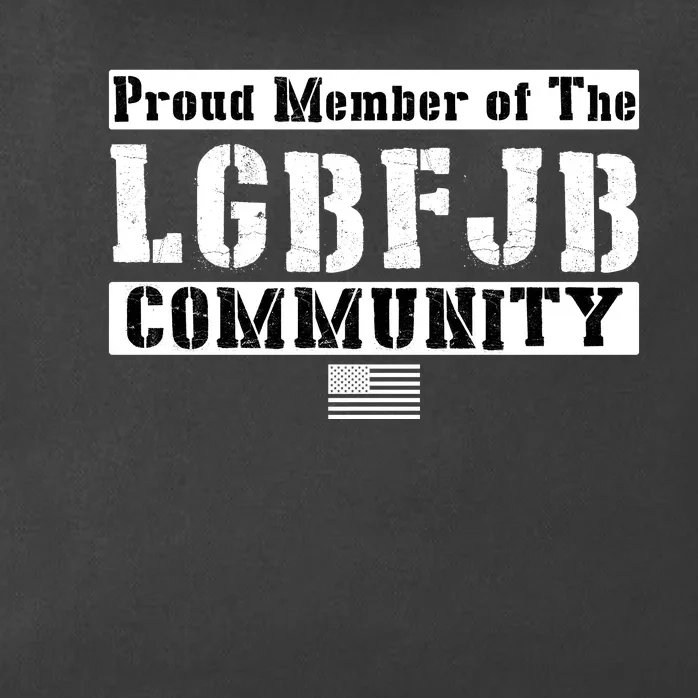 LGBFJB Community Proud Member USA Army Flag Zip Tote Bag