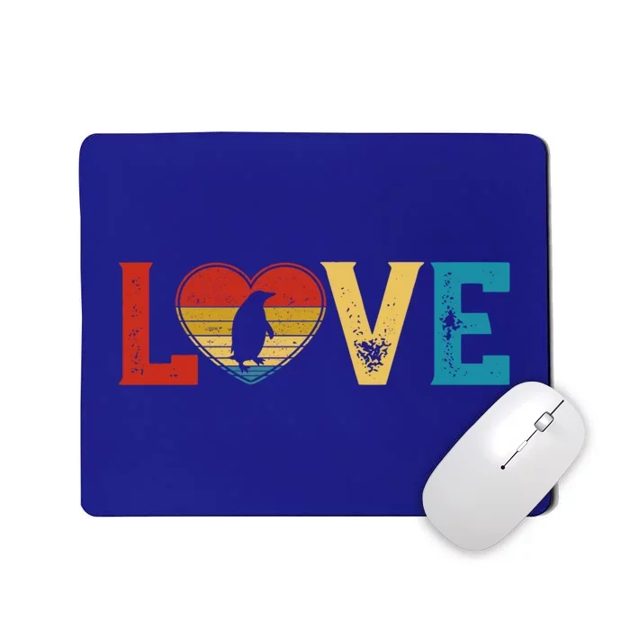 Love Cute Penguin Lover Animals Heart Valentine's Day Meaningful Gift Mousepad