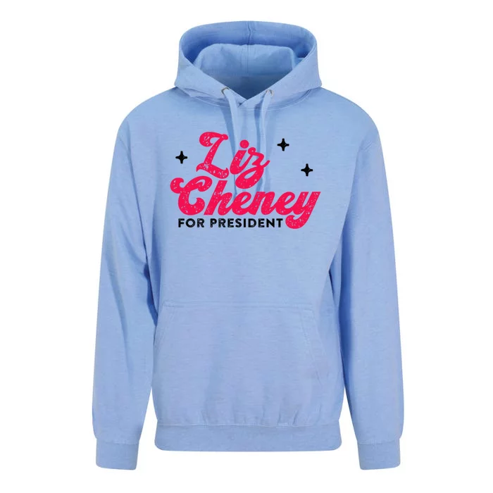 Liz Cheney President 2024 Vintage Republican Conservative Gift Unisex Surf Hoodie