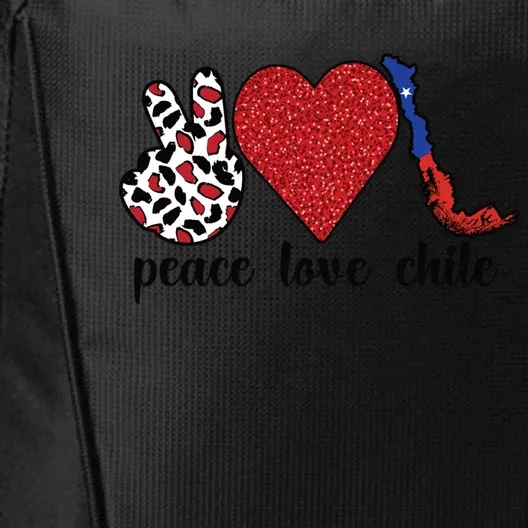 Love Chile Proud Chilean Flag Chilean Roots Cool Gift City Backpack