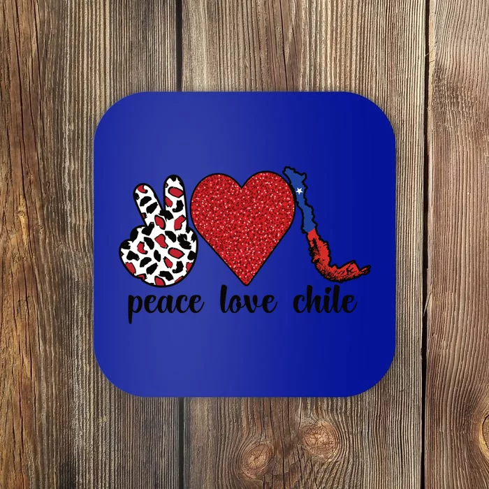 Love Chile Proud Chilean Flag Chilean Roots Cool Gift Coaster