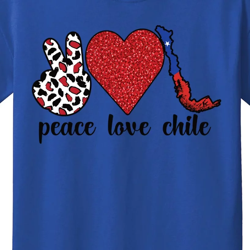 Love Chile Proud Chilean Flag Chilean Roots Cool Gift Kids T-Shirt