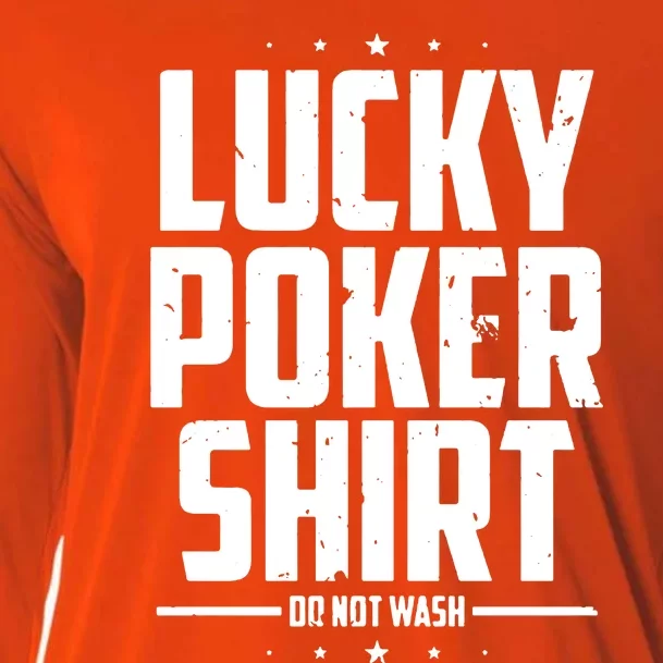 Lucky Charm Poker Texas Holdem Casino Poker Face Gambling Online Poker Cooling Performance Long Sleeve Crew