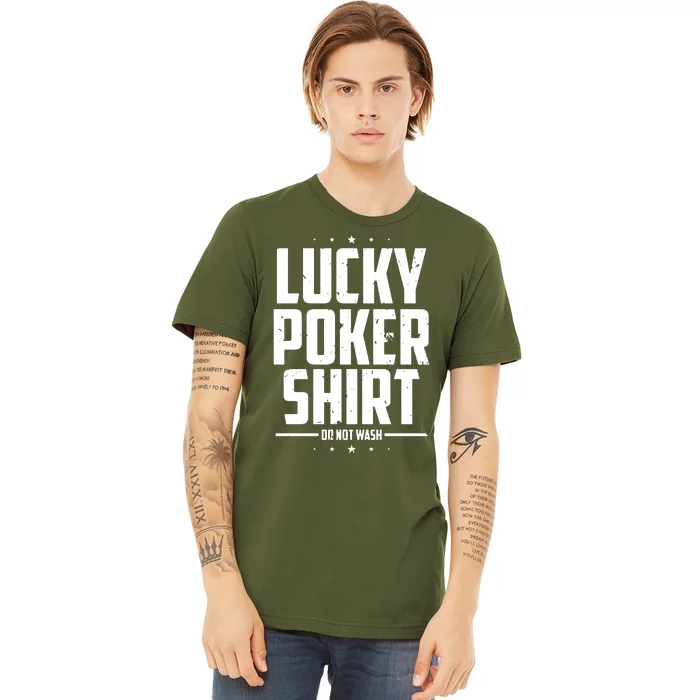 Lucky Charm Poker Texas Holdem Casino Poker Face Gambling Online Poker Premium T-Shirt