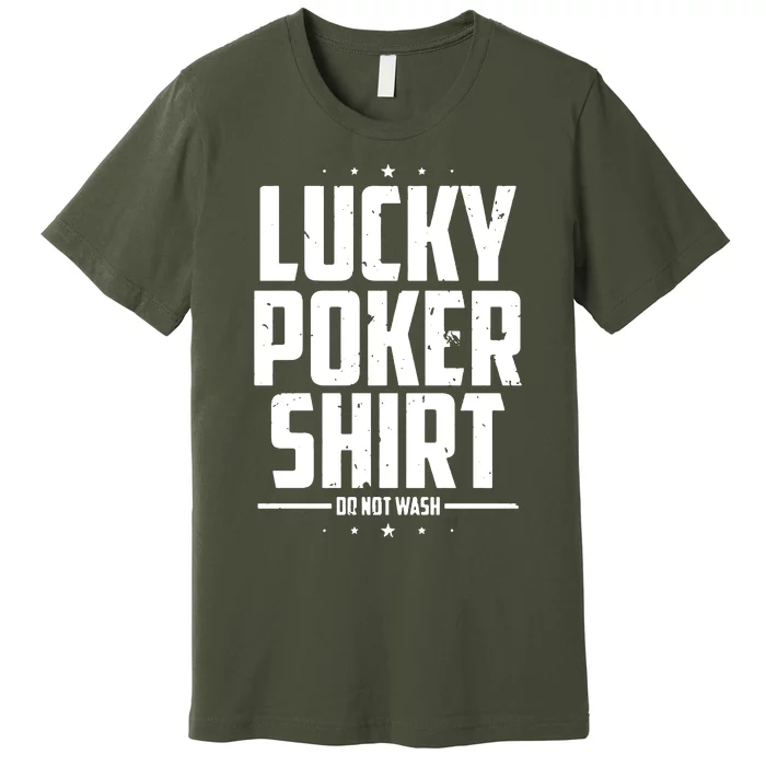 Lucky Charm Poker Texas Holdem Casino Poker Face Gambling Online Poker Premium T-Shirt