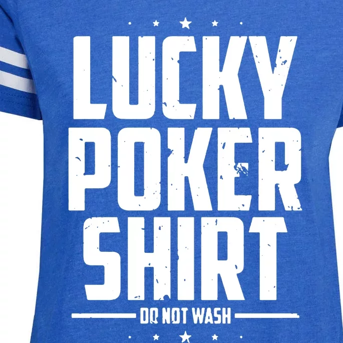 Lucky Charm Poker Texas Holdem Casino Poker Face Gambling Online Poker Enza Ladies Jersey Football T-Shirt