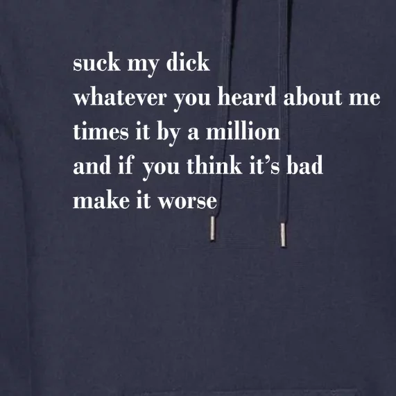 Leah Confessional Quote Premium Hoodie