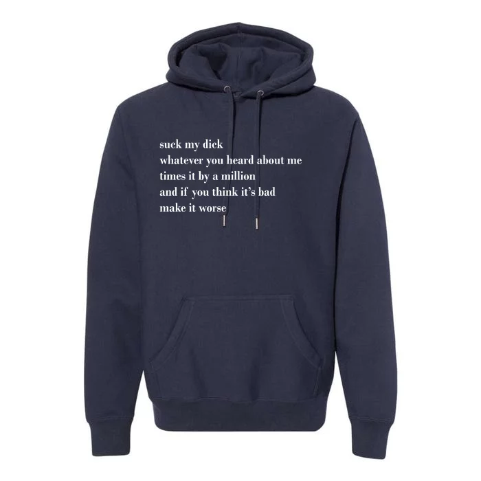 Leah Confessional Quote Premium Hoodie