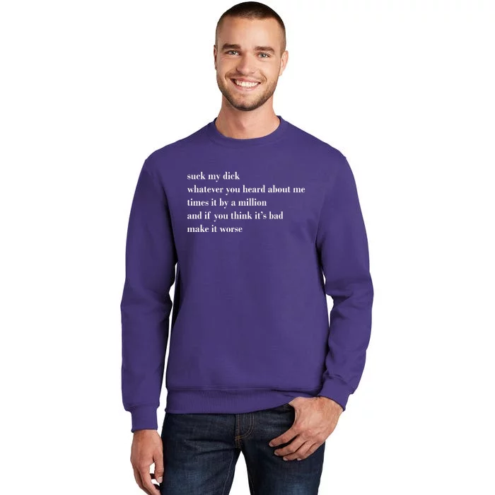 Leah Confessional Quote Sweatshirt