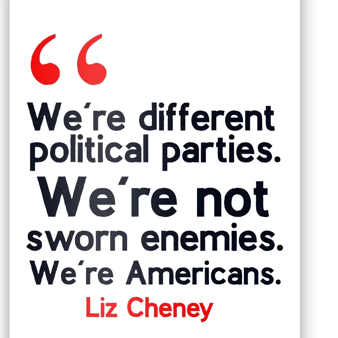 Liz Cheney Quote Poster