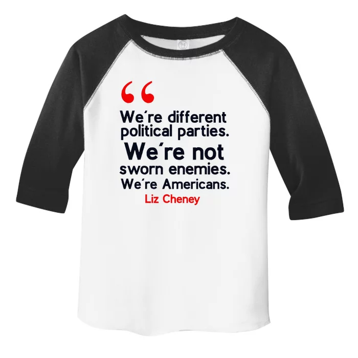 Liz Cheney Quote Toddler Fine Jersey T-Shirt