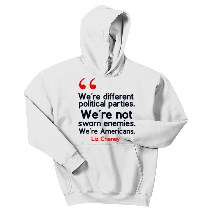 Liz Cheney Quote Kids Hoodie