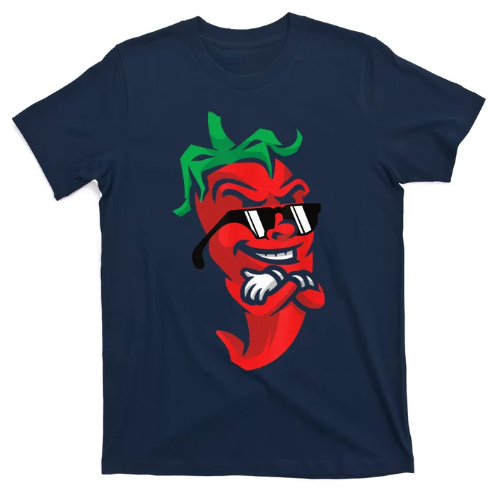 Lazy Cool Red Chili Pepper Mexican Spicy Hot Food Lover T-Shirt