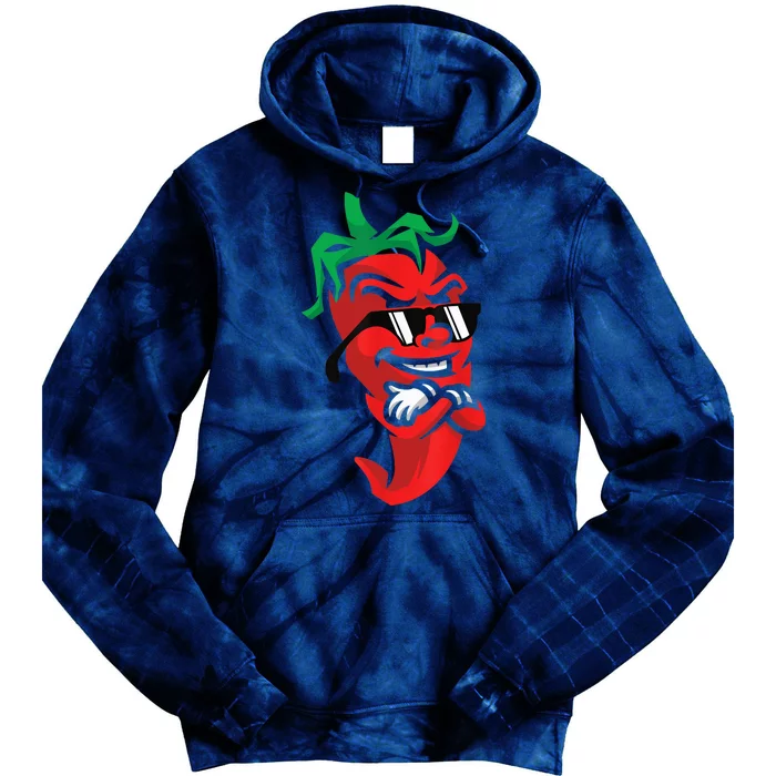 Lazy Cool Red Chili Pepper Mexican Spicy Hot Food Lover Tie Dye Hoodie