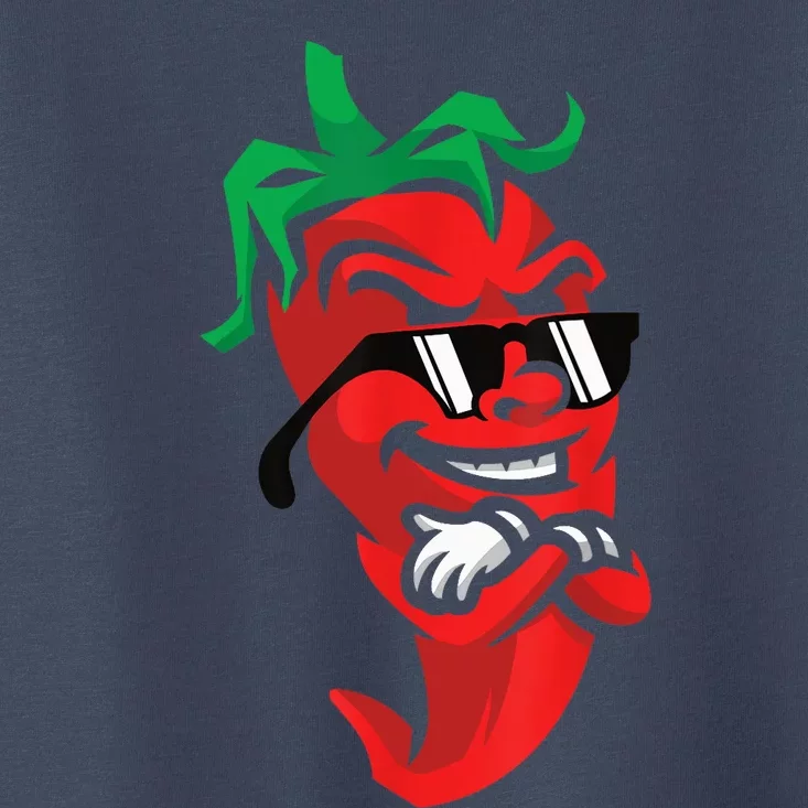 Lazy Cool Red Chili Pepper Mexican Spicy Hot Food Lover Toddler T-Shirt