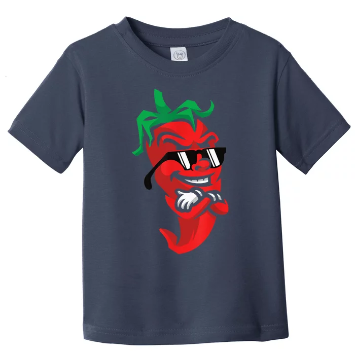 Lazy Cool Red Chili Pepper Mexican Spicy Hot Food Lover Toddler T-Shirt