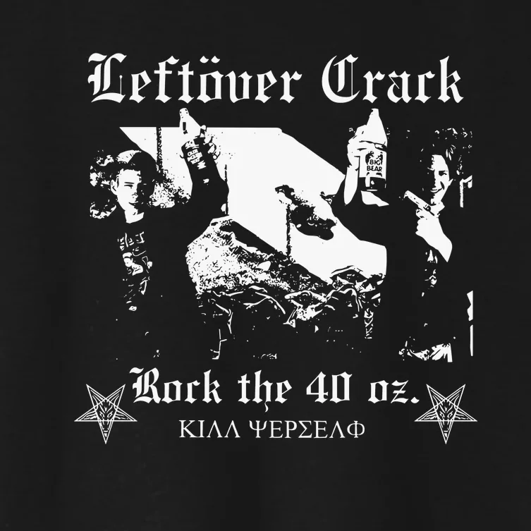 Leftover Crack Rock The 40 Oz Women's Crop Top Tee