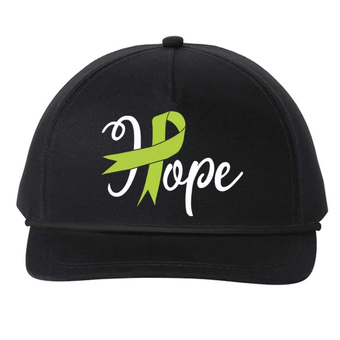 Lymphoma Cancer Ribbon Snapback Five-Panel Rope Hat