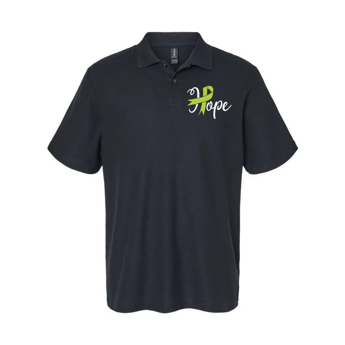 Lymphoma Cancer Ribbon Softstyle Adult Sport Polo