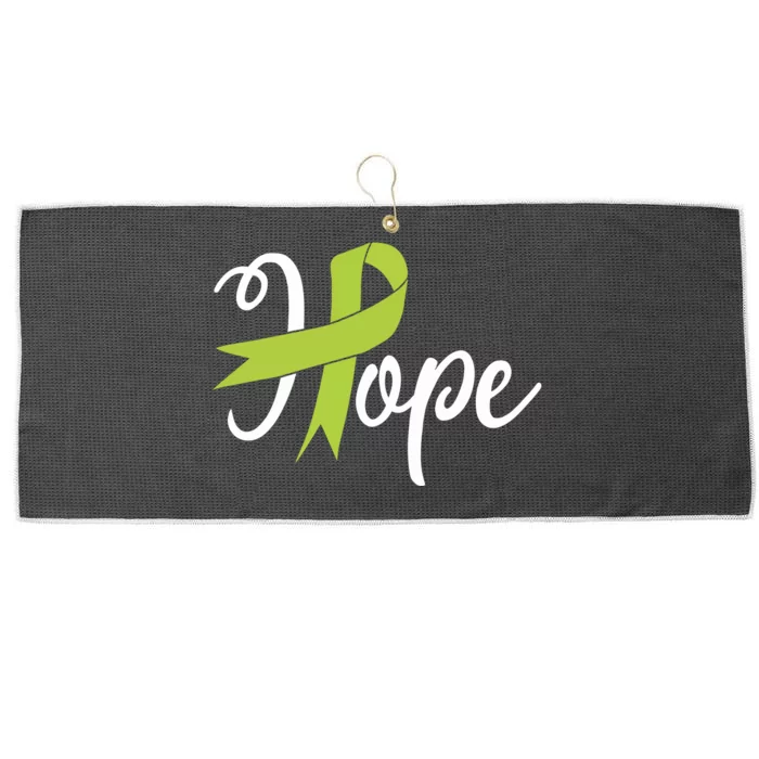 Lymphoma Cancer Ribbon Large Microfiber Waffle Golf Towel