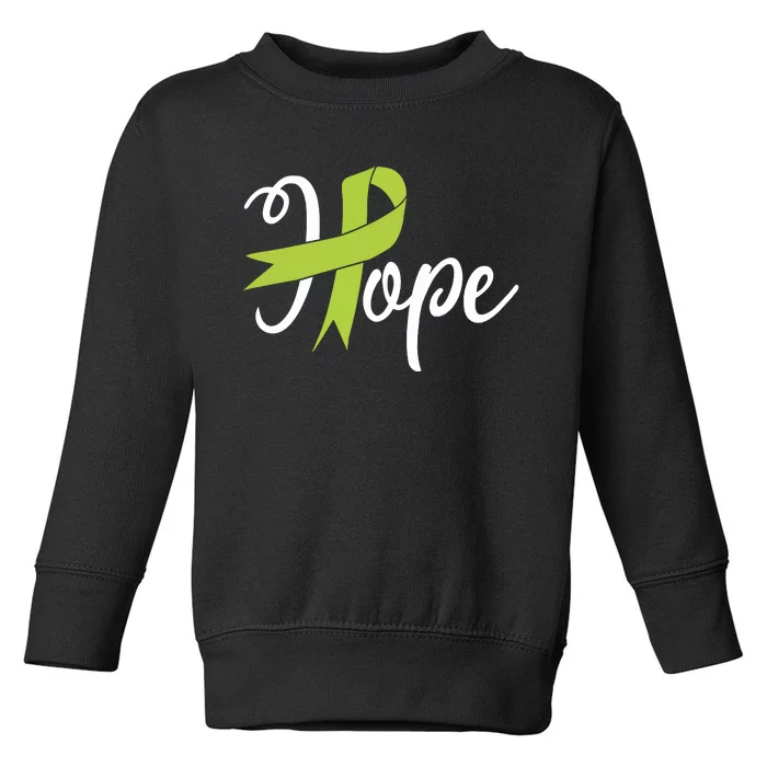 Lymphoma Cancer Ribbon Toddler Sweatshirt