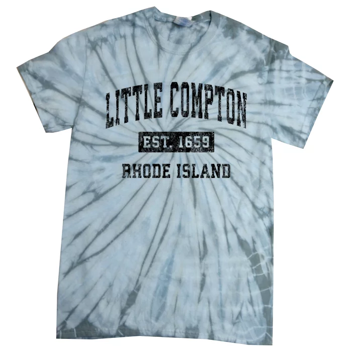 Little Compton Rhode Island Ri Vintage Established Sports Design Tie-Dye T-Shirt