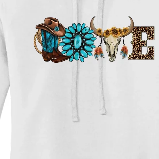 Love Cowgirl Rodeo Life Women's Pullover Hoodie