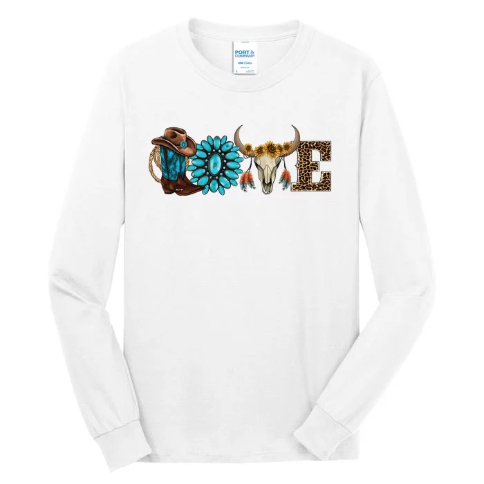 Love Cowgirl Rodeo Life Tall Long Sleeve T-Shirt