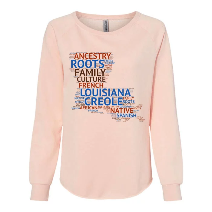 Louisiana Creole Roots Womens California Wash Sweatshirt