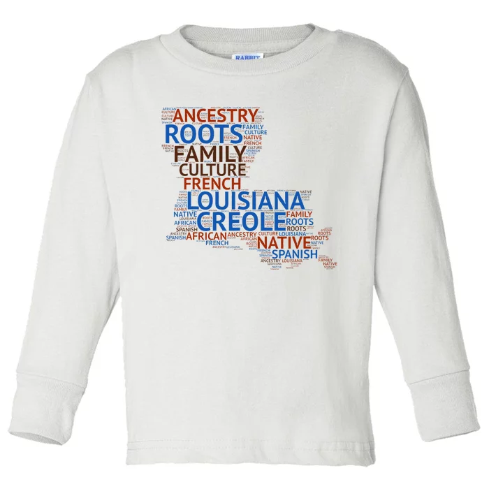 Louisiana Creole Roots Toddler Long Sleeve Shirt