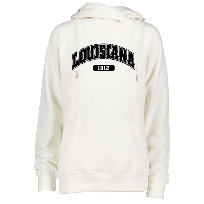 Louisiana Collegiate Style 1812 Womens Funnel Neck Pullover Hood