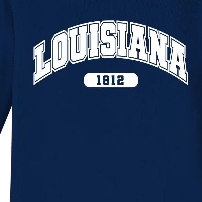 Louisiana Collegiate Style 1812 Baby Long Sleeve Bodysuit