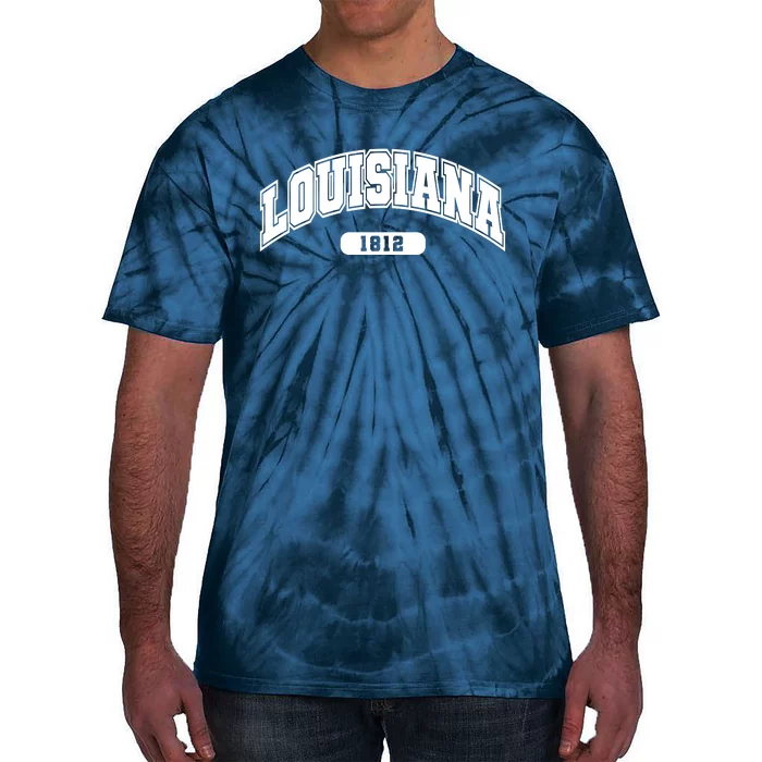 Louisiana Collegiate Style 1812 Tie-Dye T-Shirt