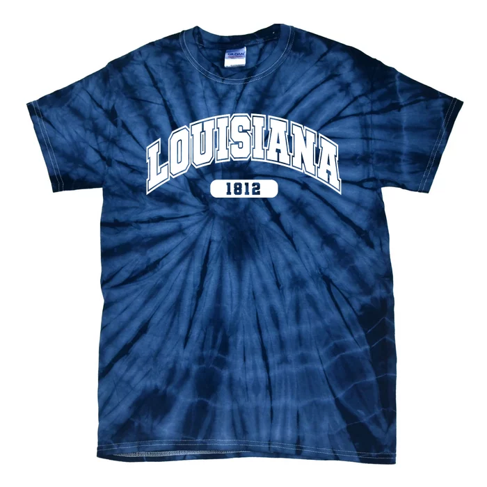 Louisiana Collegiate Style 1812 Tie-Dye T-Shirt