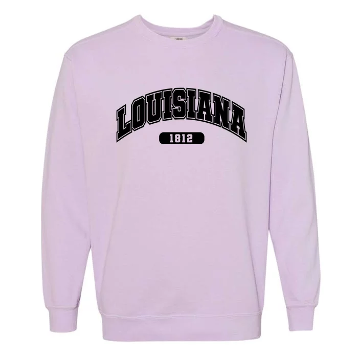 Louisiana Collegiate Style 1812 Garment-Dyed Sweatshirt