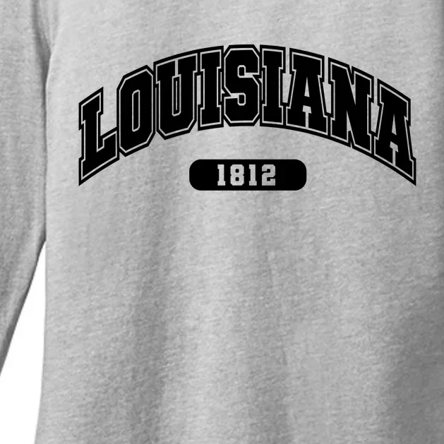 Louisiana Collegiate Style 1812 Womens CVC Long Sleeve Shirt