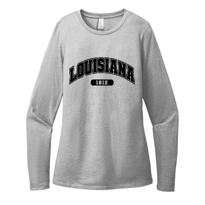 Louisiana Collegiate Style 1812 Womens CVC Long Sleeve Shirt