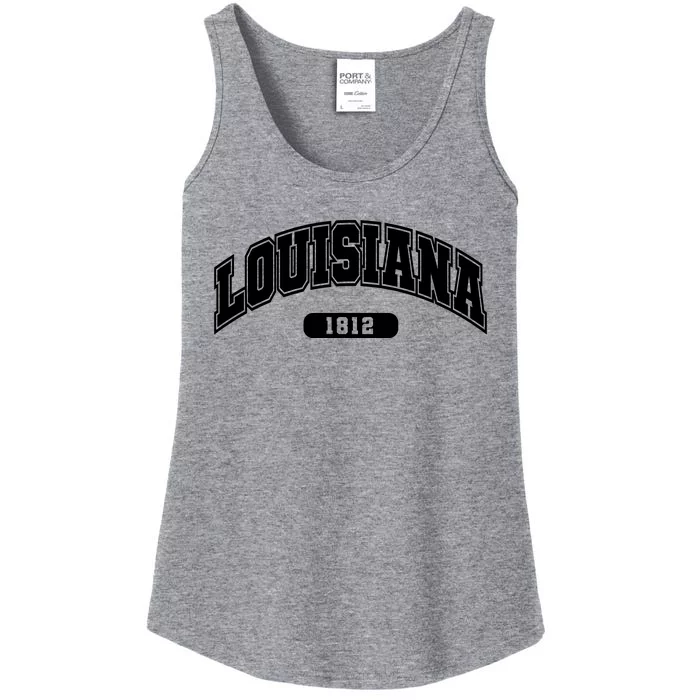 Louisiana Collegiate Style 1812 Ladies Essential Tank