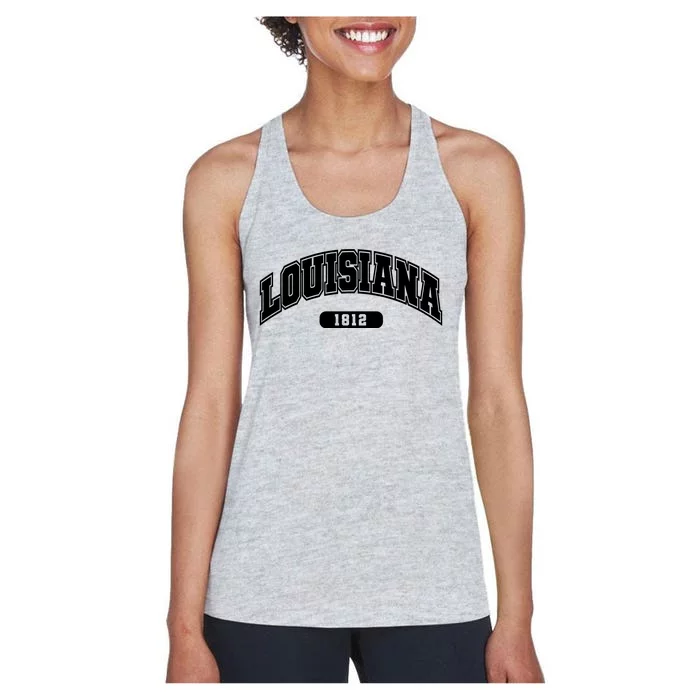 Louisiana Collegiate Style 1812 Women's Racerback Tank