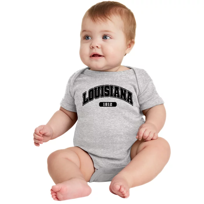 Louisiana Collegiate Style 1812 Baby Bodysuit